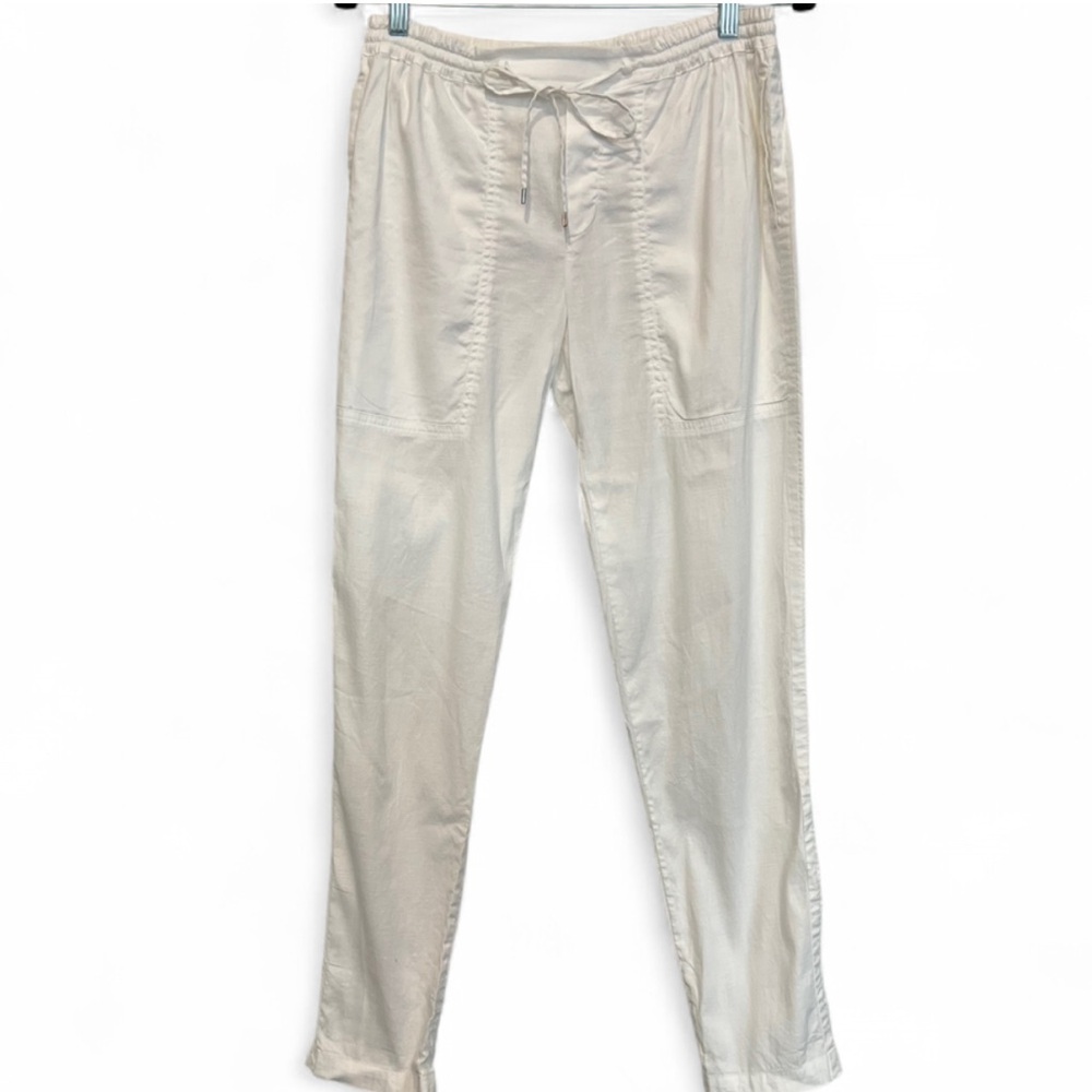 Vince white linen pant